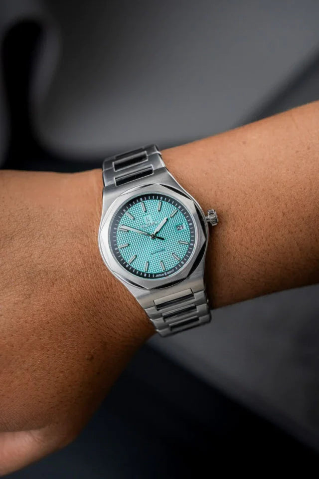 Reloj Kosmo 609-7 Reloj Kosmo 609-7– Acero 316L Plateado, Cristal Zafiro, Esfera Azul, 5ATM