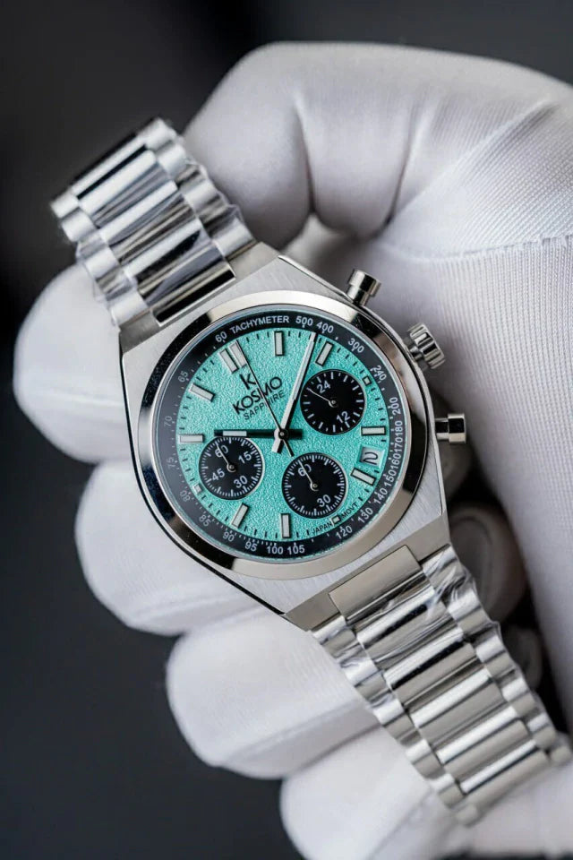 Reloj Kosmo 645-7– Cronógrafo Dial Black & Blue