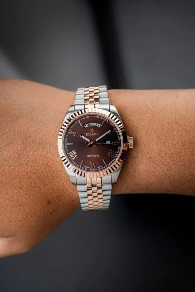 Reloj Kosmo 583s-7 – Bicolor Plata y Oro Rosado