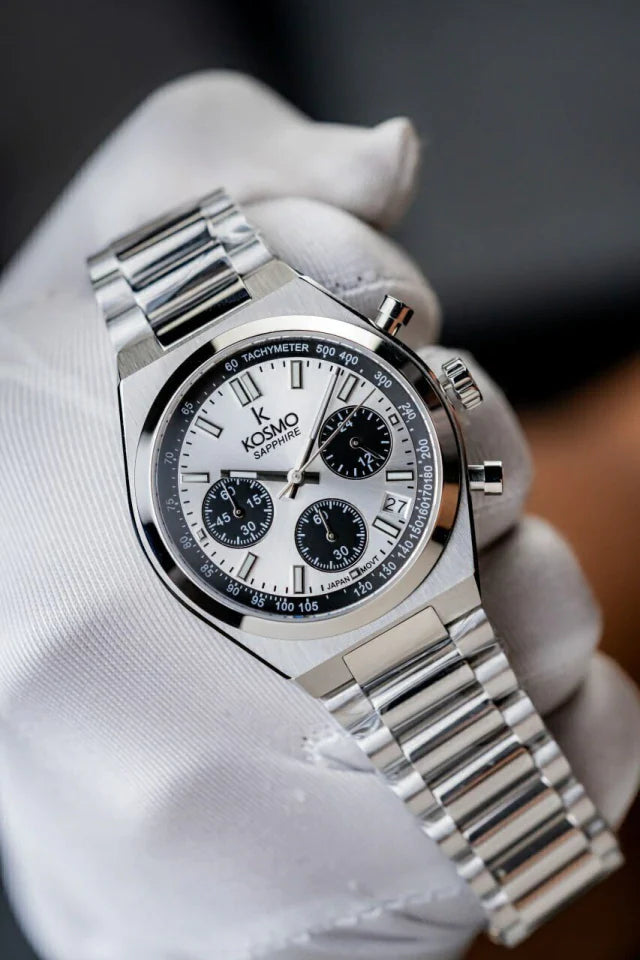 Reloj Kosmo 645-7– Cronógrafo Dial White & Black
