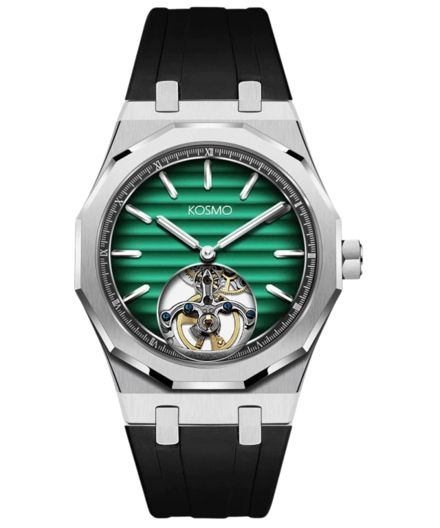 RELOJ KOSMO KT27 Automático | Dial Verde Texturizado con Open Heart