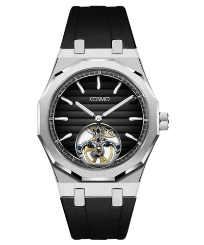RELOJ KOSMO KT27 Automático | Dial Negro Texturizado con Open Heart
