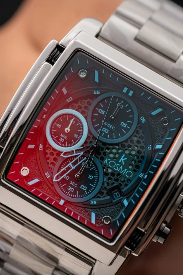Reloj Kosmo K4448 – Cronógrafo Multifunción Cuadrado