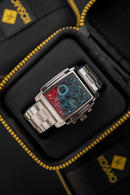 Reloj Kosmo K4448 – Cronógrafo Multifunción Cuadrado