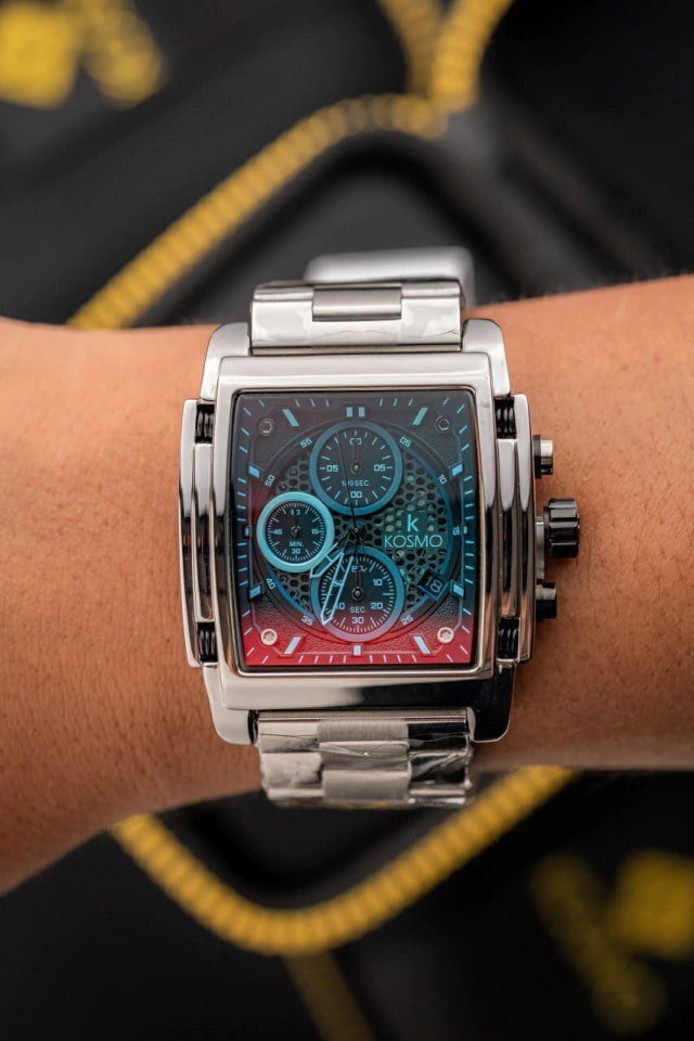 Reloj Kosmo K4448 – Cronógrafo Multifunción Cuadrado