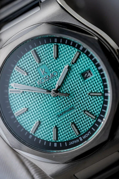 Reloj Kosmo 609-7 Reloj Kosmo 609-7– Acero 316L Plateado, Cristal Zafiro, Esfera Azul, 5ATM