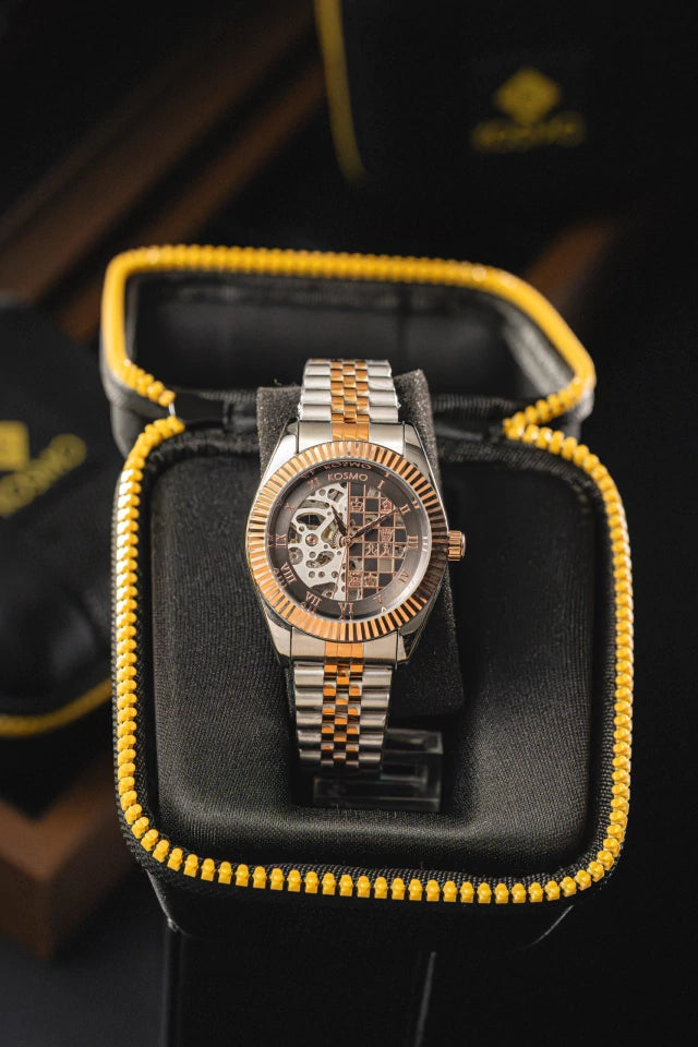 RELOJ KOSMO K629E Automático | Dial Ajedrez Skeleton