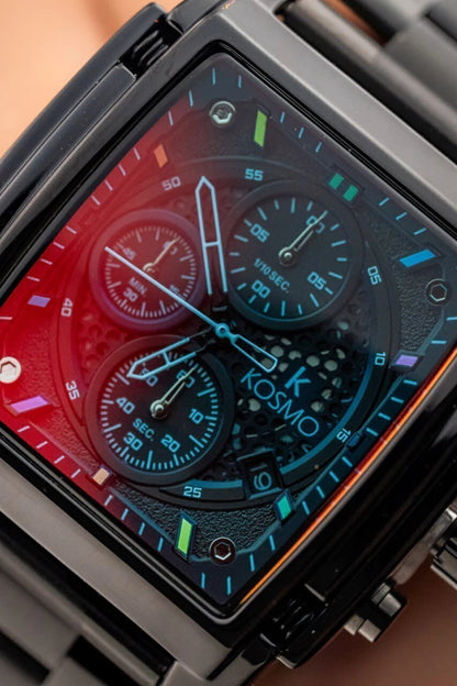 Reloj Kosmo K4448 – Cronógrafo Multifunción Cuadrado