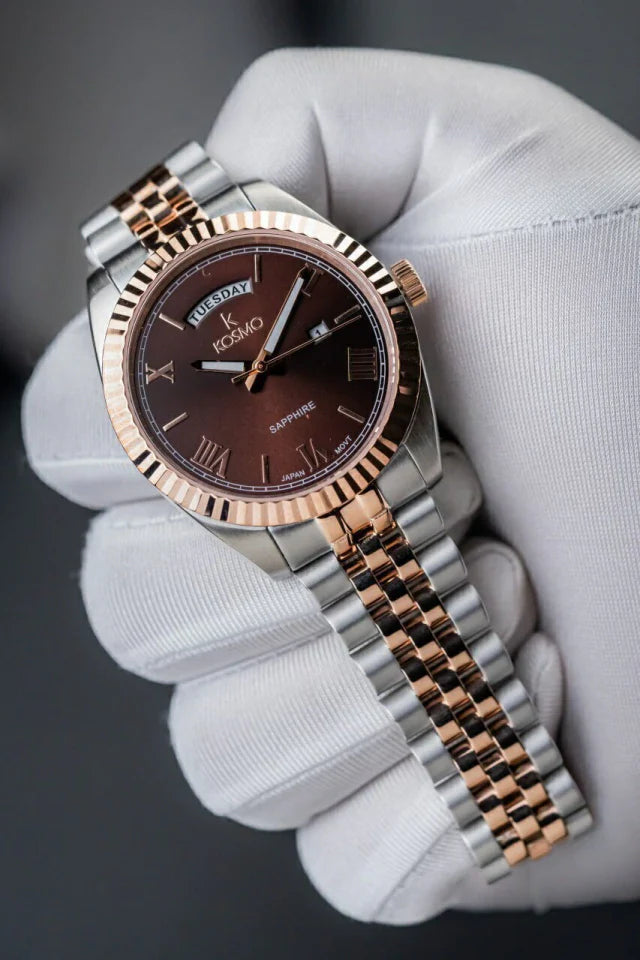 Reloj Kosmo 583s-7 – Bicolor Plata y Oro Rosado