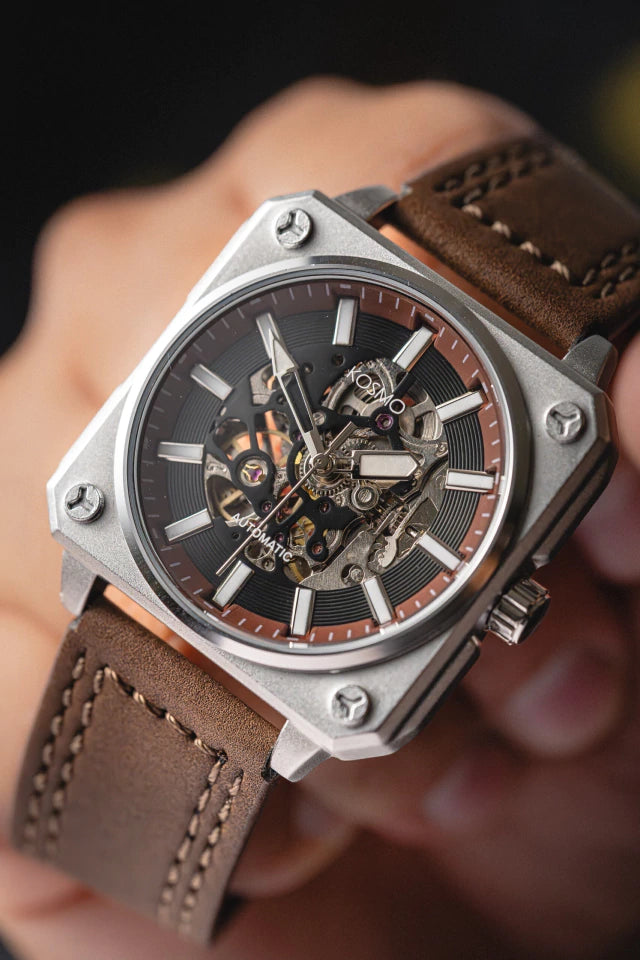 RELOJ KOSMO KT26 | Automático Skeleton Diseño Cuadrado