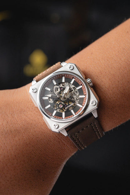RELOJ KOSMO KT26 | Automático Skeleton Diseño Cuadrado