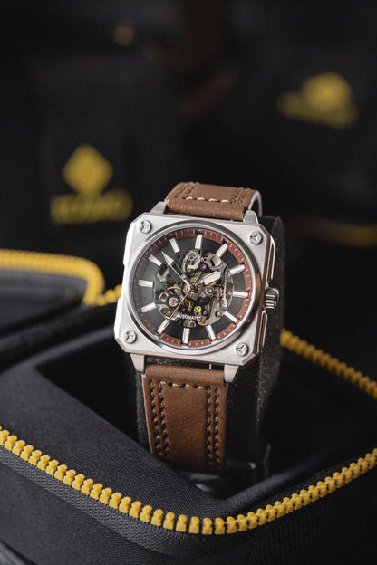 RELOJ KOSMO KT26 | Automático Skeleton Diseño Cuadrado
