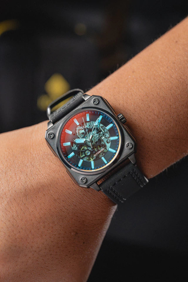 RELOJ KOSMO KT26 | Automático Skeleton Diseño Cuadrado