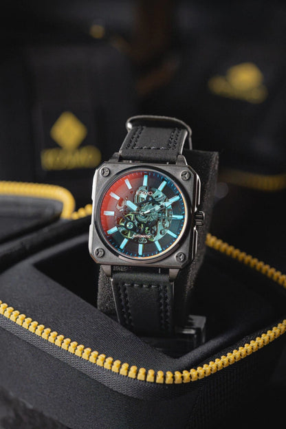 RELOJ KOSMO KT26 | Automático Skeleton Diseño Cuadrado